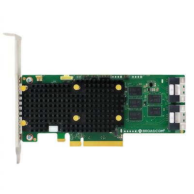 RAID 9600 series is a third-generation tri-mode x8 and x16 NVMe/SAS/SATA storage adapter 9660-16i